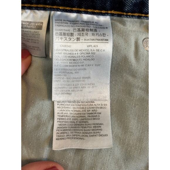 Levi's 569 Men's 44 Denim Shorts Loose Fit Straight 90's Y2K Bermuda Vintage - Picture 5 of 11